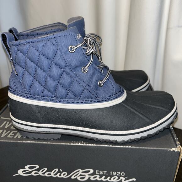Eddie Bauer Hunt Pack Womens Mid Atlantic Blue Duck Rain Boots Size US 9.5 NIB - Picture 4 of 13